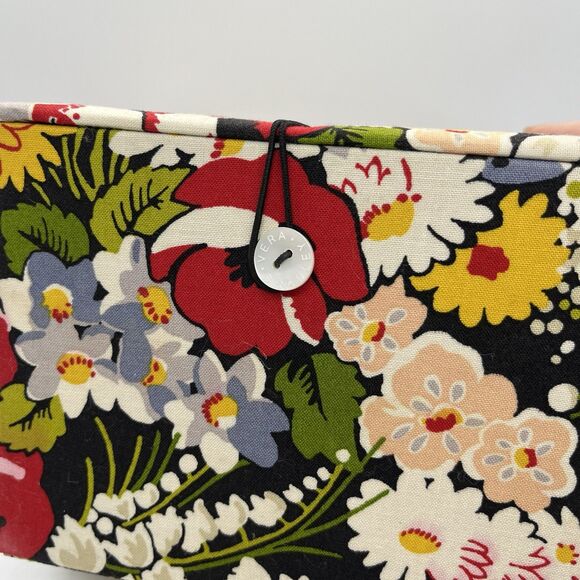 Vera Bradley Poppy Fields Recipe Box Trinket Jewelry Storage Gift Retired - Picture 4 of 9